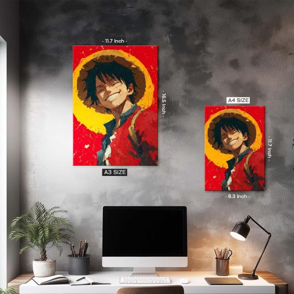 Monkey D. Luffy: Spirit of Absolute Freedom | Premium Metal Poster