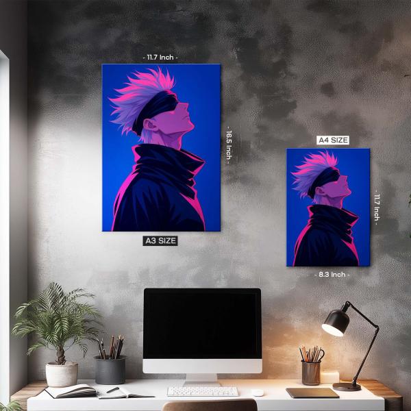 Saturo Gojo : Awakening Beyond Sight | Ultra-Modern Metal Poster