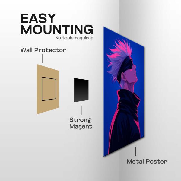 Saturo Gojo : Awakening Beyond Sight | Ultra-Modern Metal Poster