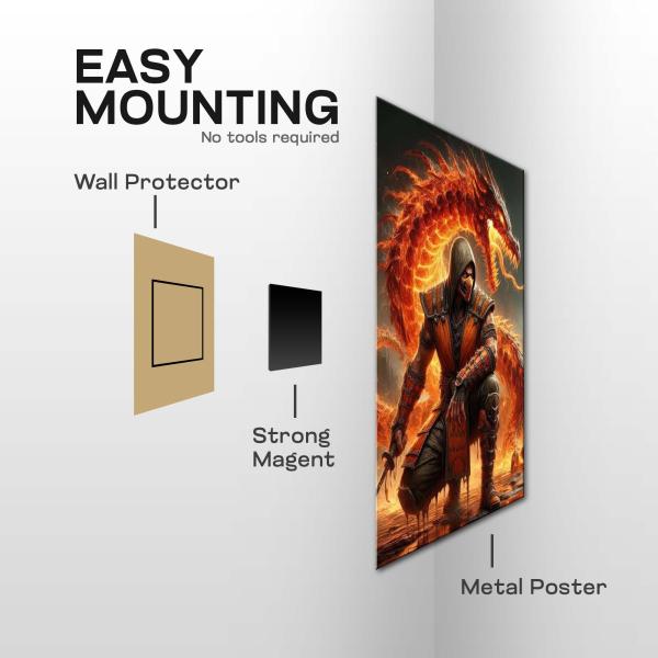 Scorpion: Inferno Reborn Edition Metal Poster