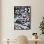 93 GT: The Relentless Apex Hunter | Performance Metal Poster