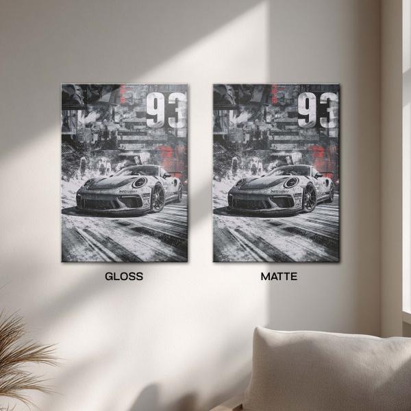 93 GT: The Relentless Apex Hunter | Performance Metal Poster