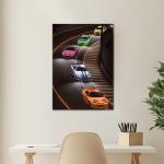 Midnight Apex: The Symphony of Speed | High-Performance Metal Poster