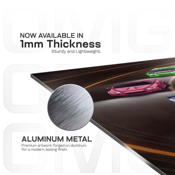 Midnight Apex: The Symphony of Speed | High-Performance Metal Poster