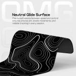 Black Topography: Precision Terrain Edition Mousepad
