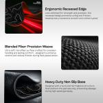 Black Topography: Precision Terrain Edition Mousepad